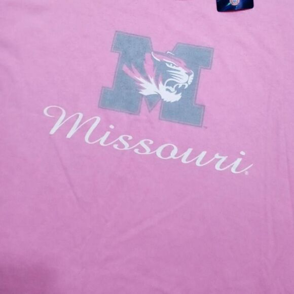 J. America Missouri Tigers Pink Short Sleeve T-Shirt XL -Q - Picture 2 of 4
